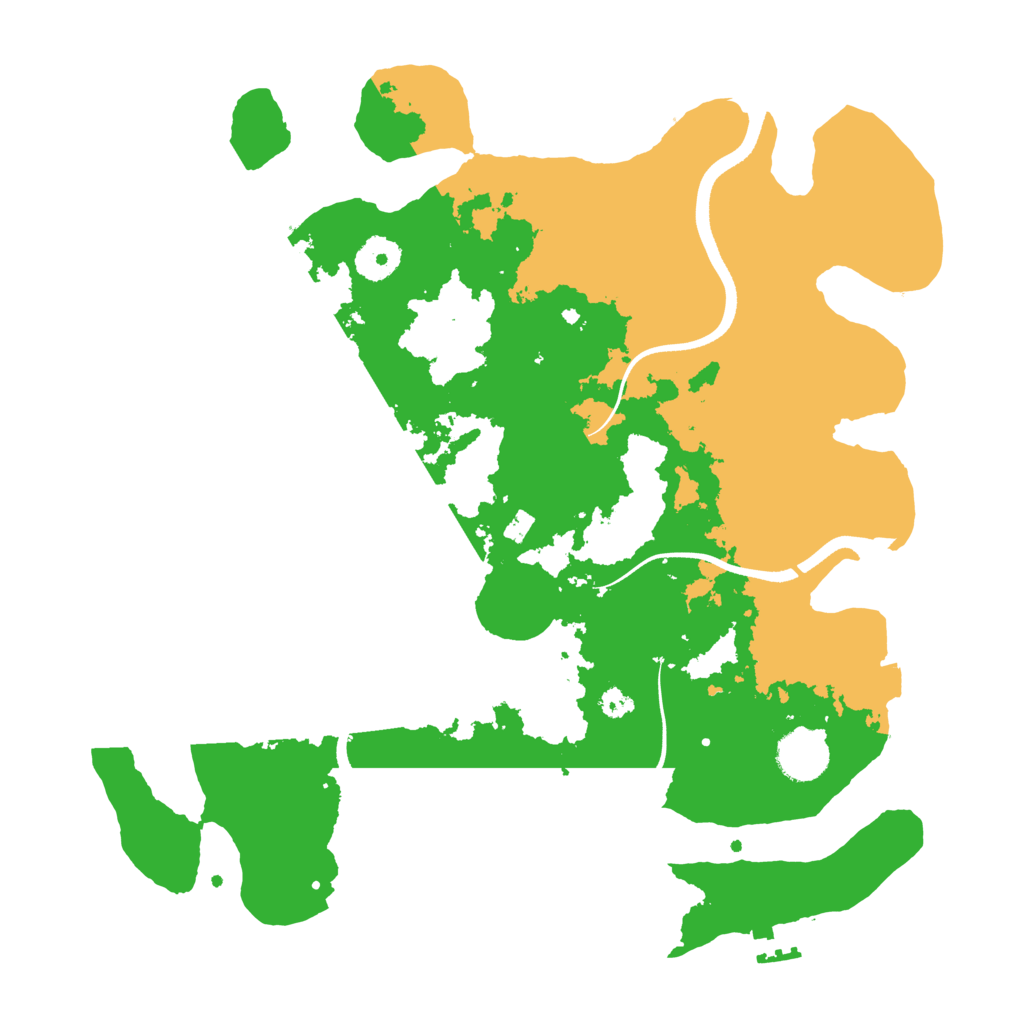 Biome Rust Map: Procedural Map, Size: 3500, Seed: 993272787