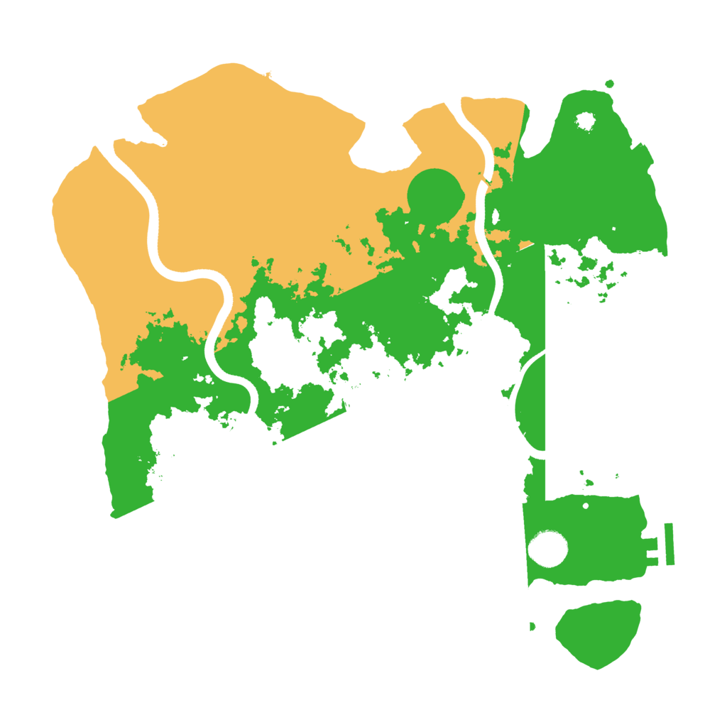 Biome Rust Map: Procedural Map, Size: 3500, Seed: 652273803