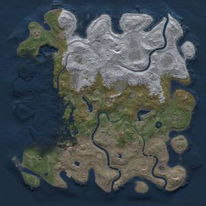 Thumbnail Rust Map: Procedural Map, Size: 4500, Seed: 687774926, 16 Monuments