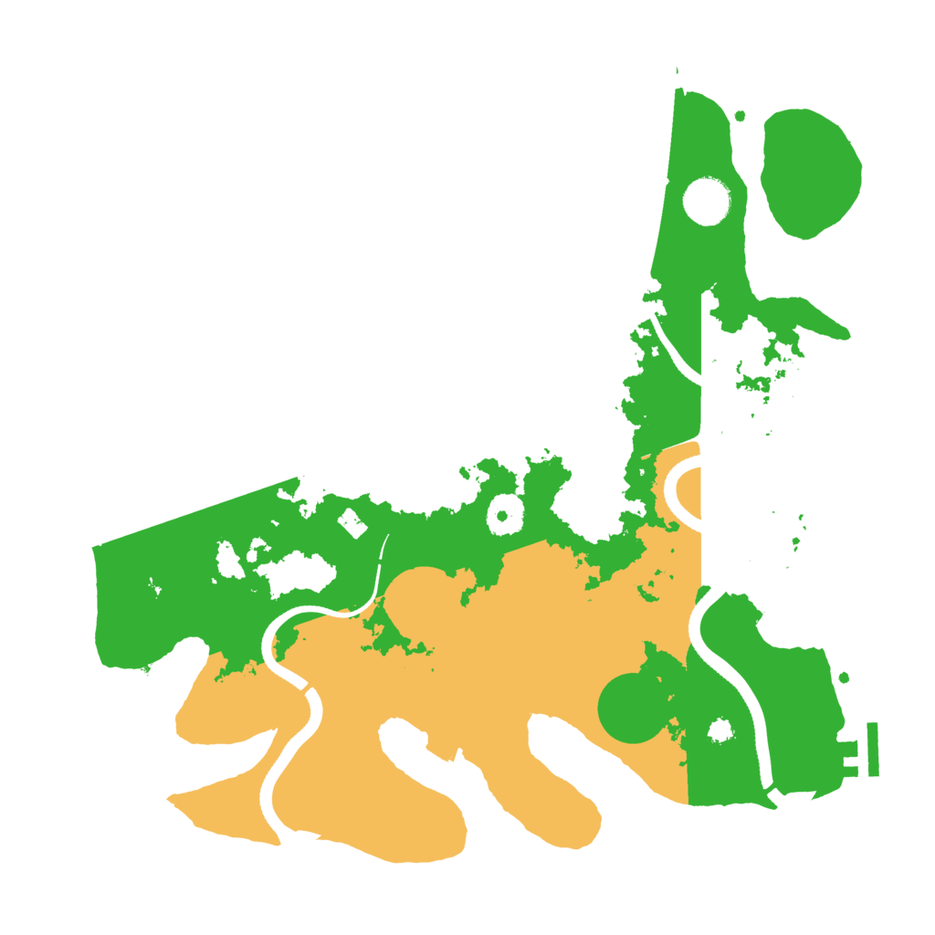 Biome Rust Map: Procedural Map, Size: 3500, Seed: 43880943