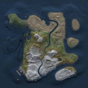 Thumbnail Rust Map: Procedural Map, Size: 2800, Seed: 1823130551, 9 Monuments