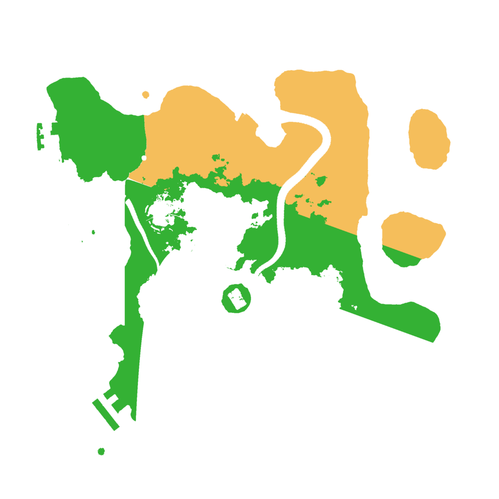 Biome Rust Map: Procedural Map, Size: 2800, Seed: 1823130551