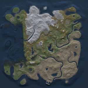Thumbnail Rust Map: Procedural Map, Size: 4500, Seed: 527089553, 17 Monuments