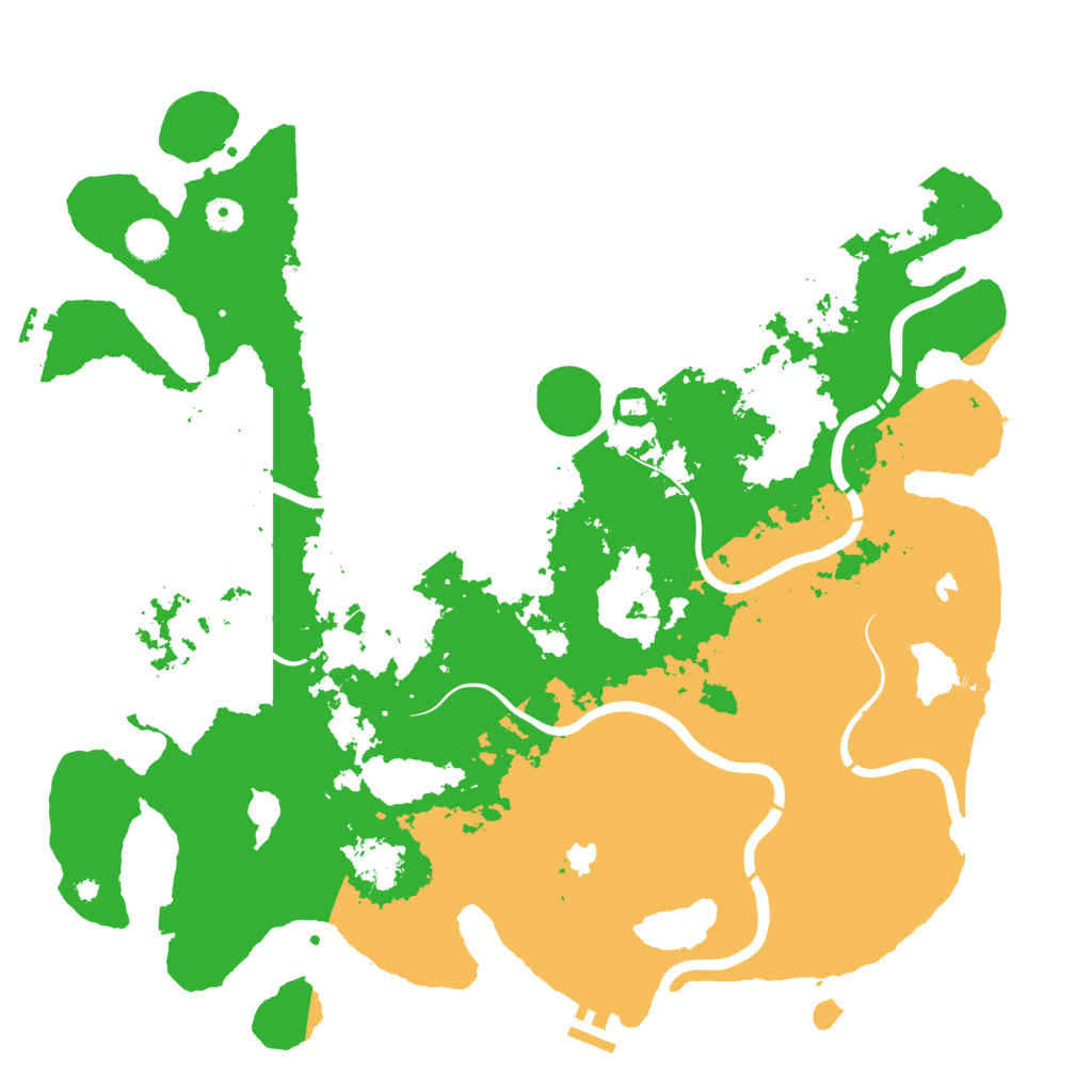 Biome Rust Map: Procedural Map, Size: 4500, Seed: 527089553
