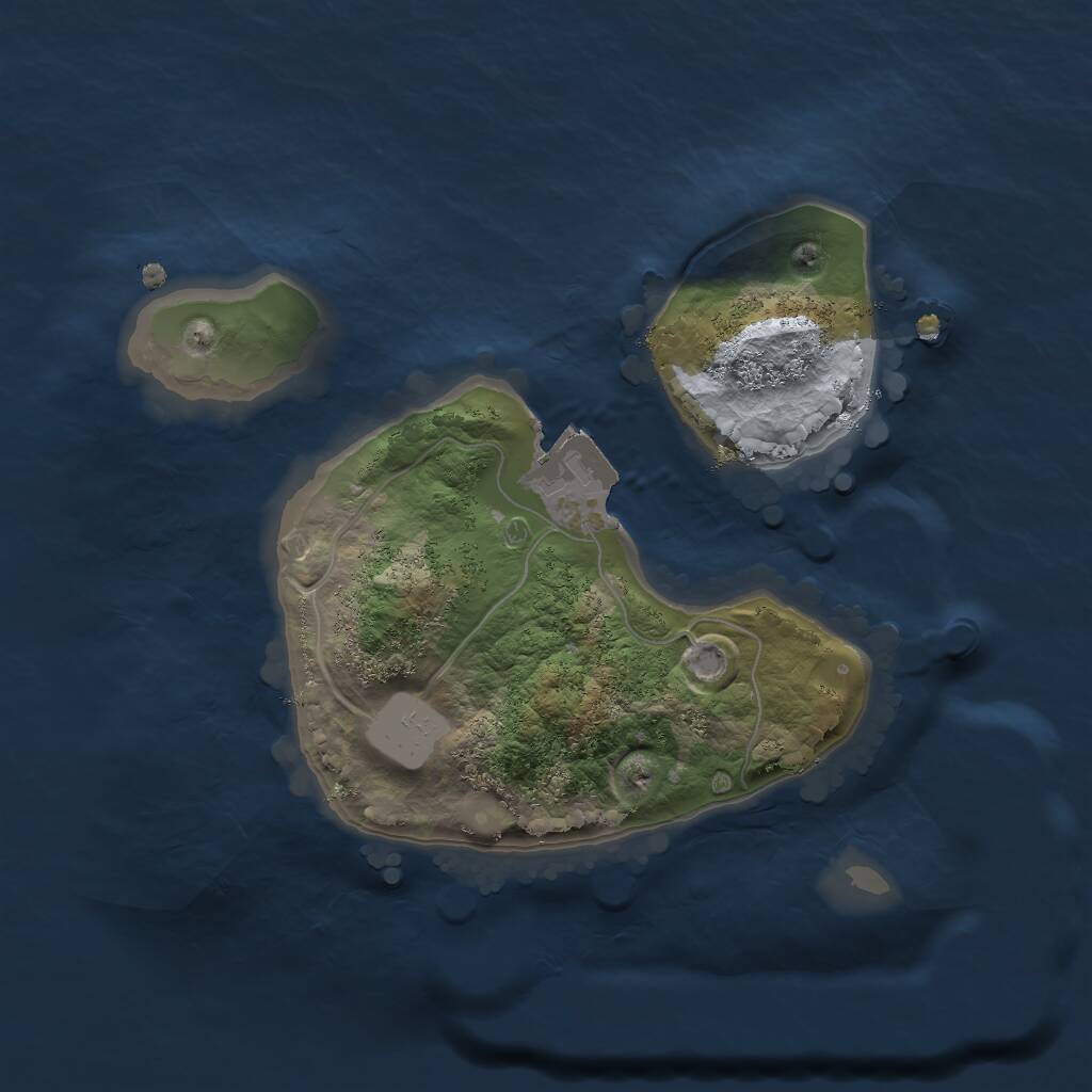 Rust Map: Procedural Map, Size: 1738, Seed: 1337, 1 Monuments