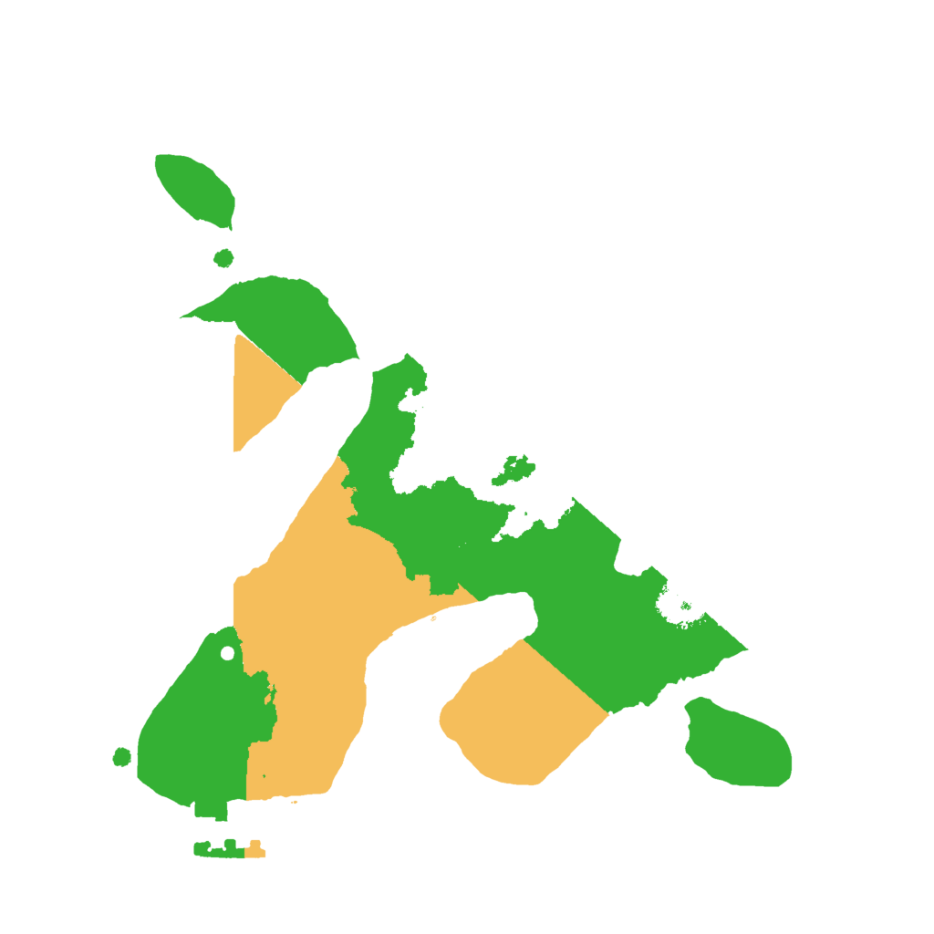 Biome Rust Map: Procedural Map, Size: 2000, Seed: 818592708