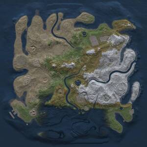 Thumbnail Rust Map: Procedural Map, Size: 3800, Seed: 1506211888, 15 Monuments
