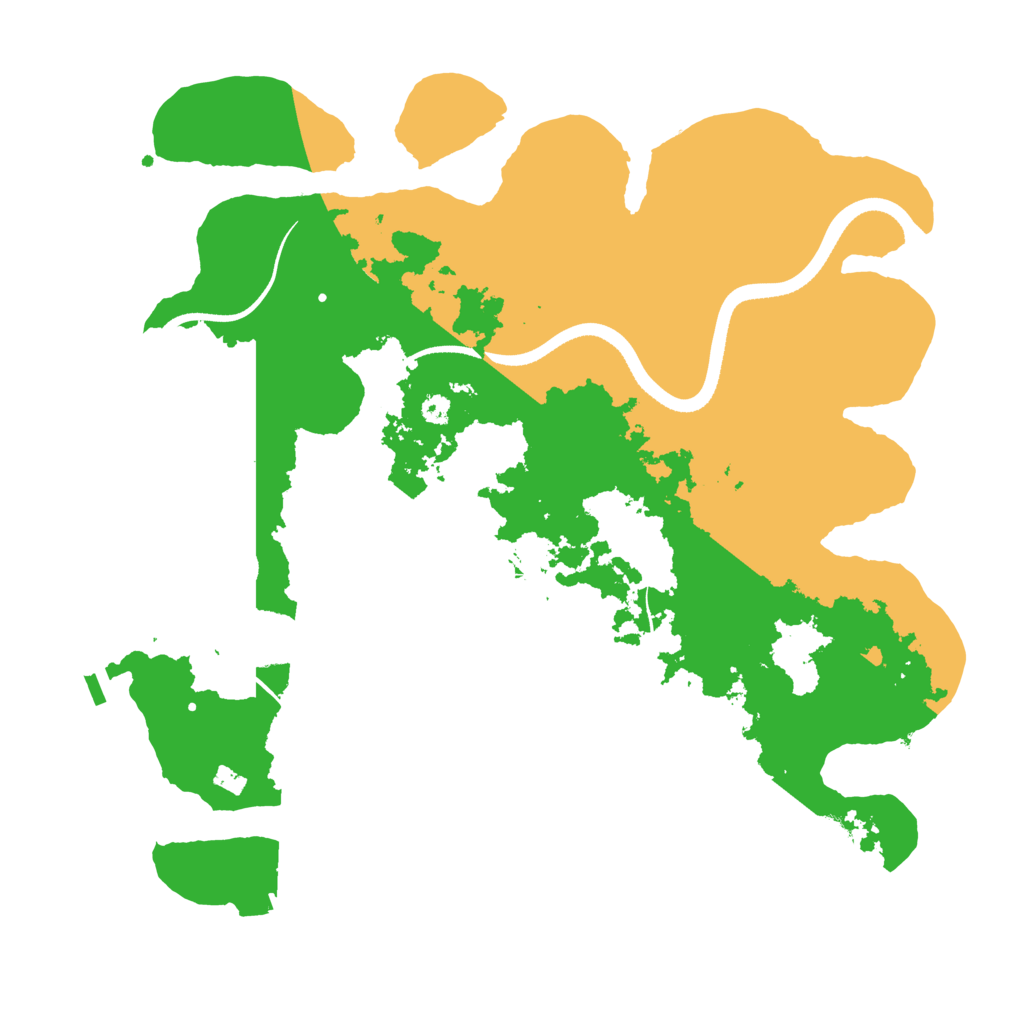 Biome Rust Map: Procedural Map, Size: 3500, Seed: 157115700