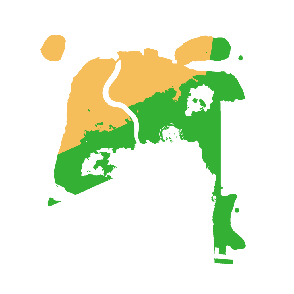 Biome Rust Map: Procedural Map, Size: 2500, Seed: 854276383