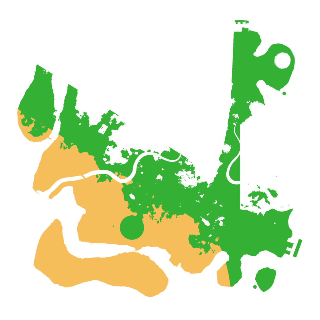 Biome Rust Map: Procedural Map, Size: 3500, Seed: 497806368