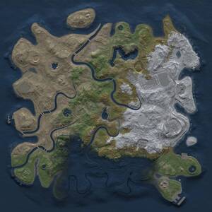 Thumbnail Rust Map: Procedural Map, Size: 4250, Seed: 1385587173, 14 Monuments