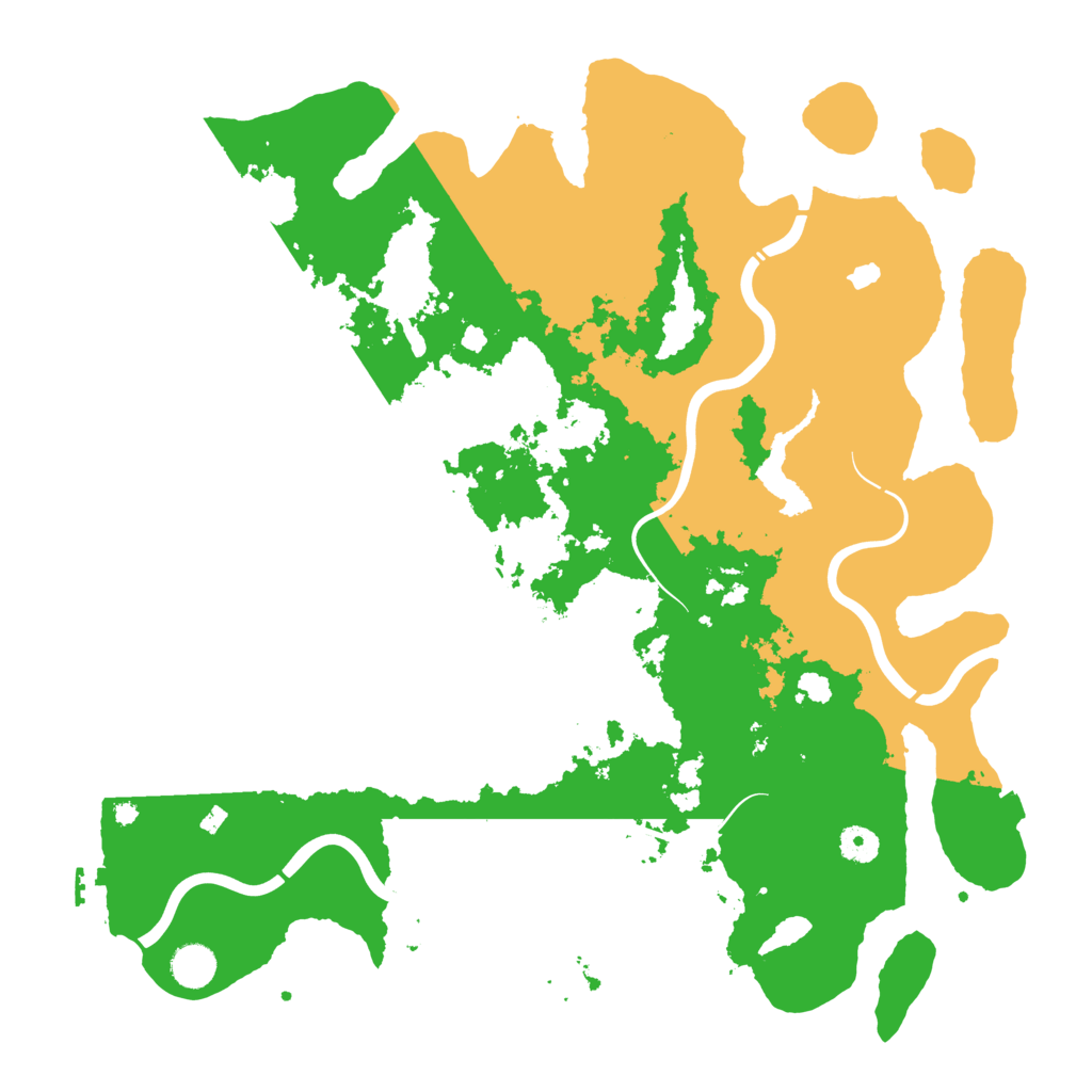 Biome Rust Map: Procedural Map, Size: 4300, Seed: 1210327844