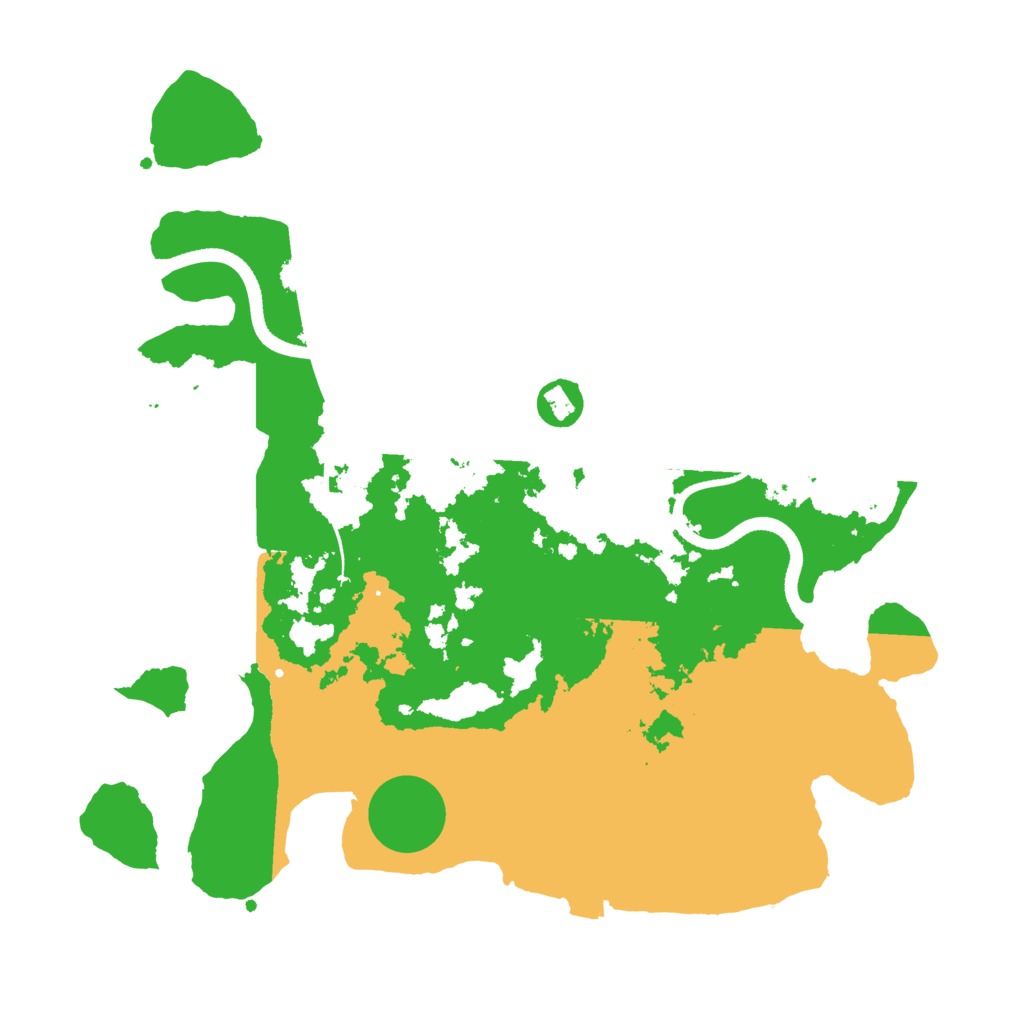 Biome Rust Map: Procedural Map, Size: 3500, Seed: 1034105