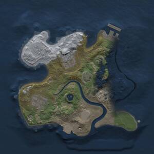 Thumbnail Rust Map: Procedural Map, Size: 2200, Seed: 1097153993, 7 Monuments