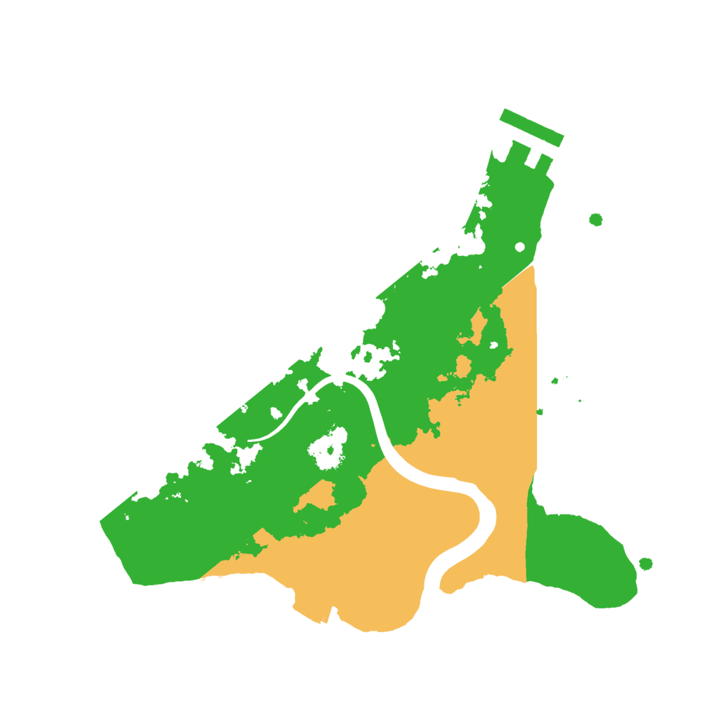 Biome Rust Map: Procedural Map, Size: 2200, Seed: 1097153993