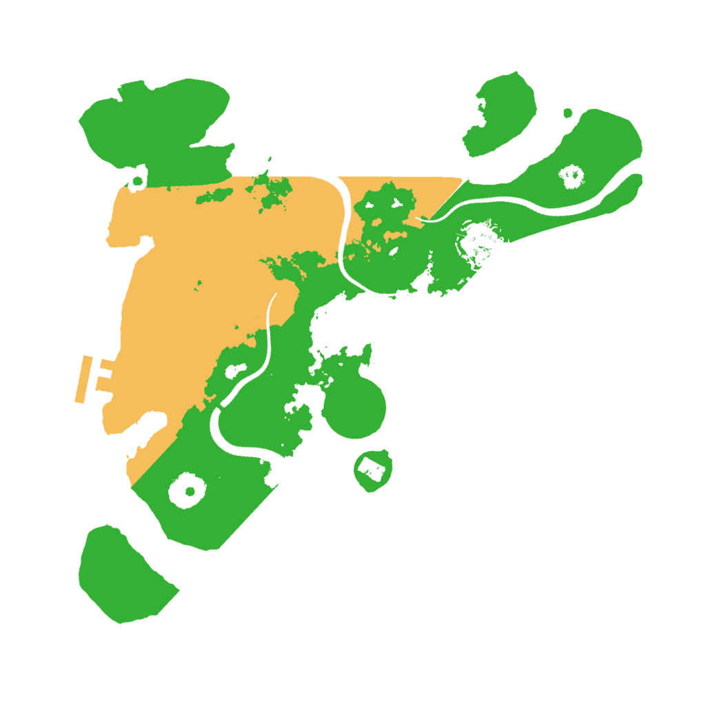 Biome Rust Map: Procedural Map, Size: 3000, Seed: 939757424