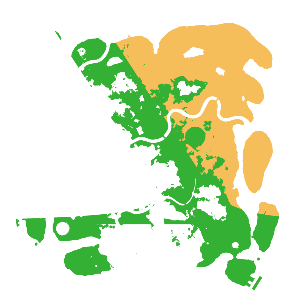 Biome Rust Map: Procedural Map, Size: 4000, Seed: 58159152