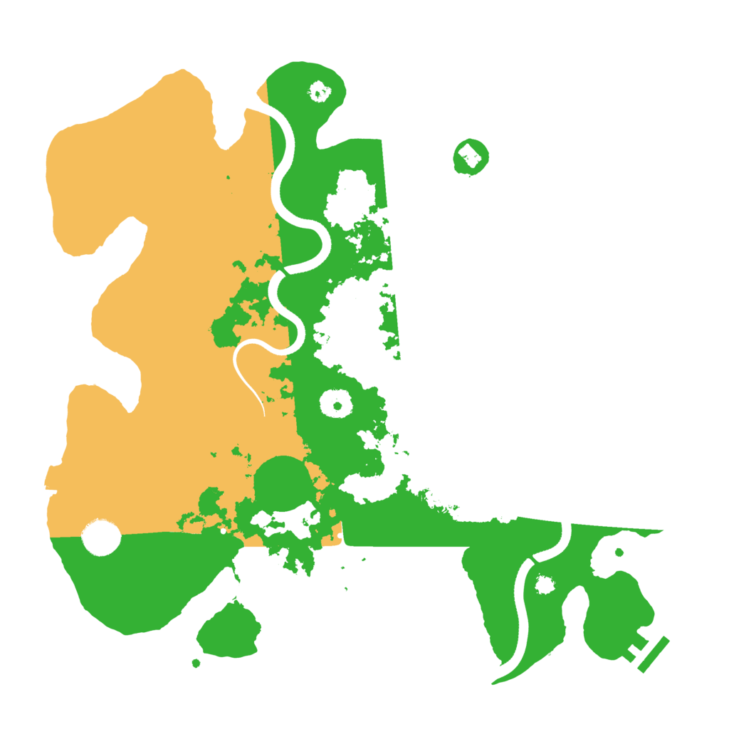 Biome Rust Map: Procedural Map, Size: 3500, Seed: 10000000
