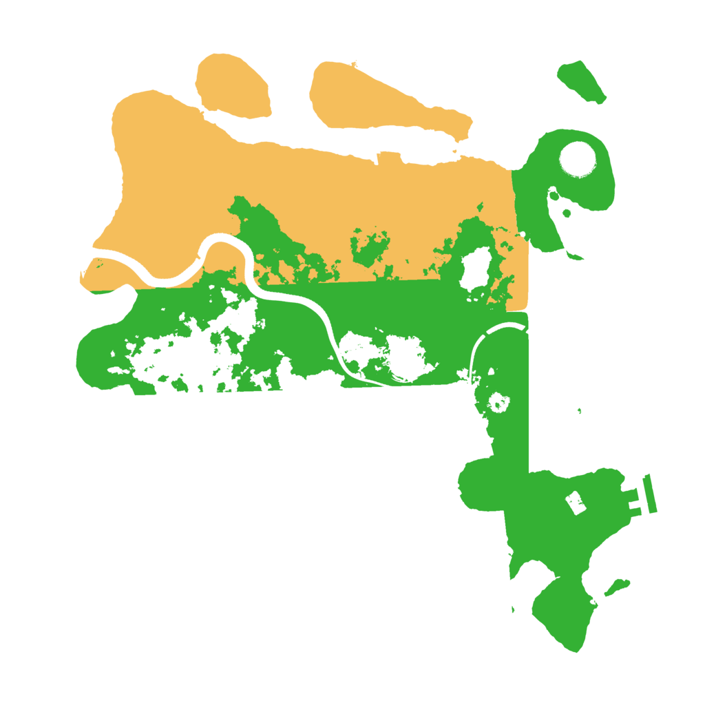 Biome Rust Map: Procedural Map, Size: 3500, Seed: 433880924