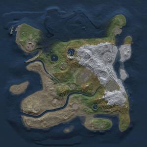 Thumbnail Rust Map: Procedural Map, Size: 3037, Seed: 1337, 11 Monuments