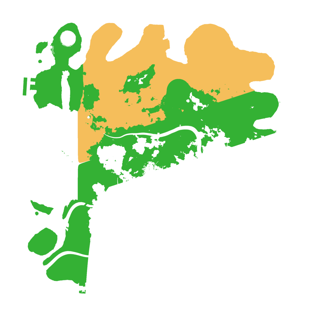 Biome Rust Map: Procedural Map, Size: 3500, Seed: 100034647