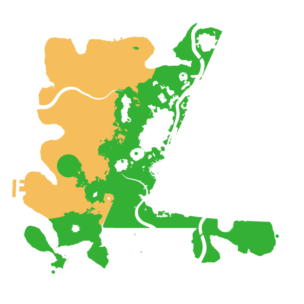 Biome Rust Map: Procedural Map, Size: 3500, Seed: 439118858
