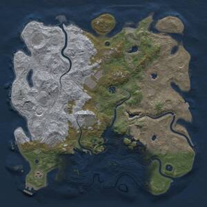 Thumbnail Rust Map: Procedural Map, Size: 4500, Seed: 785649380, 17 Monuments