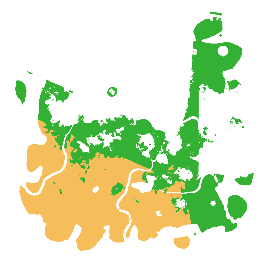 Biome Rust Map: Procedural Map, Size: 4500, Seed: 512927746
