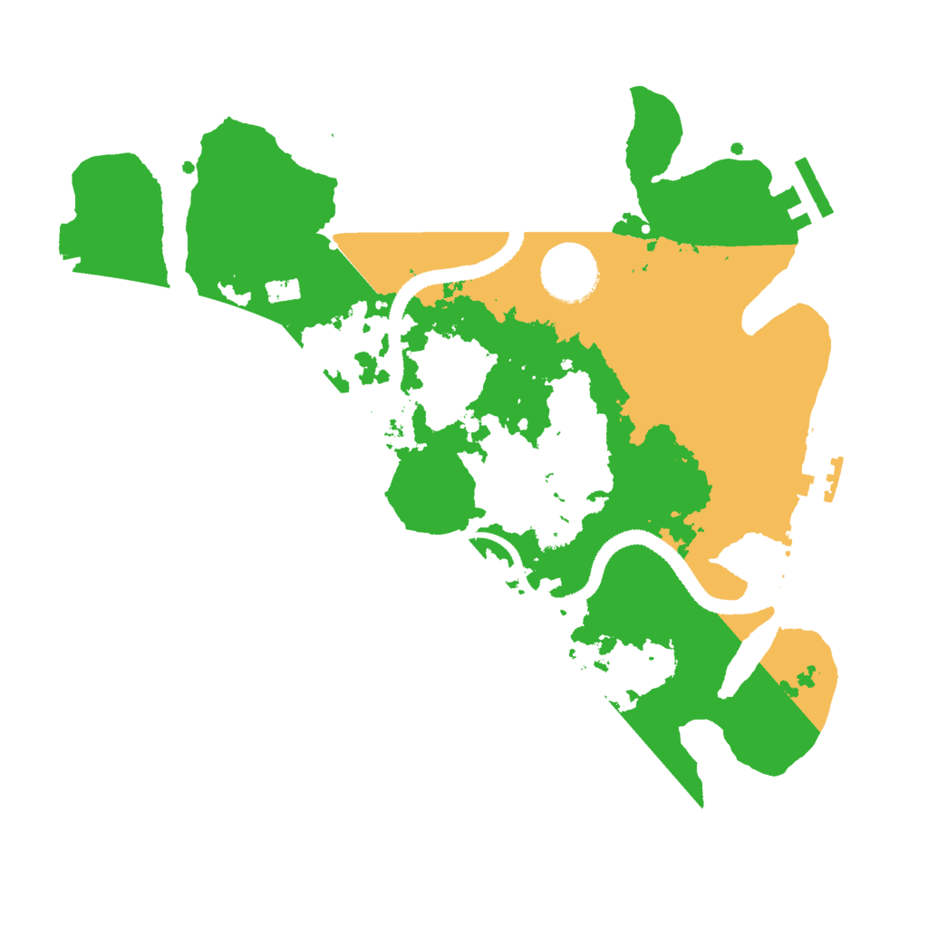 Biome Rust Map: Procedural Map, Size: 3000, Seed: 42399