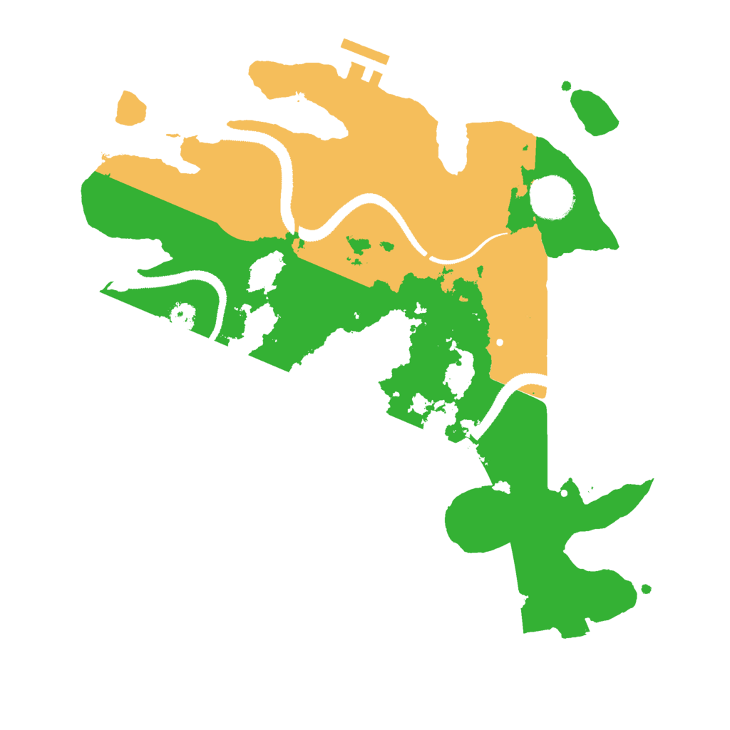 Biome Rust Map: Procedural Map, Size: 3000, Seed: 845410596