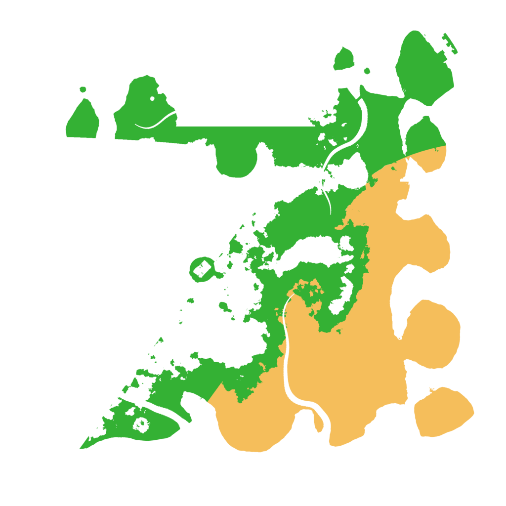 Biome Rust Map: Procedural Map, Size: 3300, Seed: 1220338167