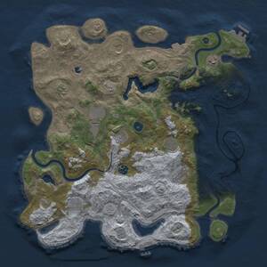 Thumbnail Rust Map: Procedural Map, Size: 4250, Seed: 616585035, 17 Monuments
