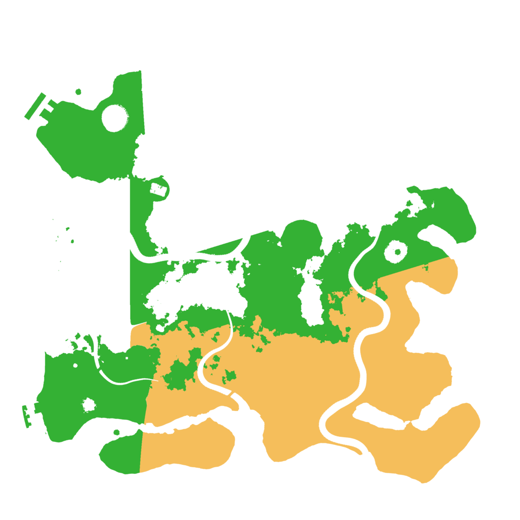 Biome Rust Map: Procedural Map, Size: 3500, Seed: 901357