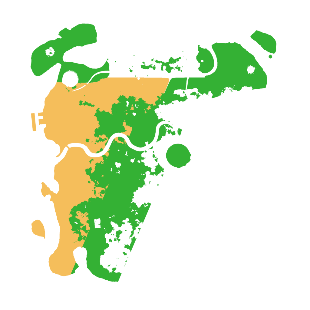 Biome Rust Map: Procedural Map, Size: 3500, Seed: 46351480