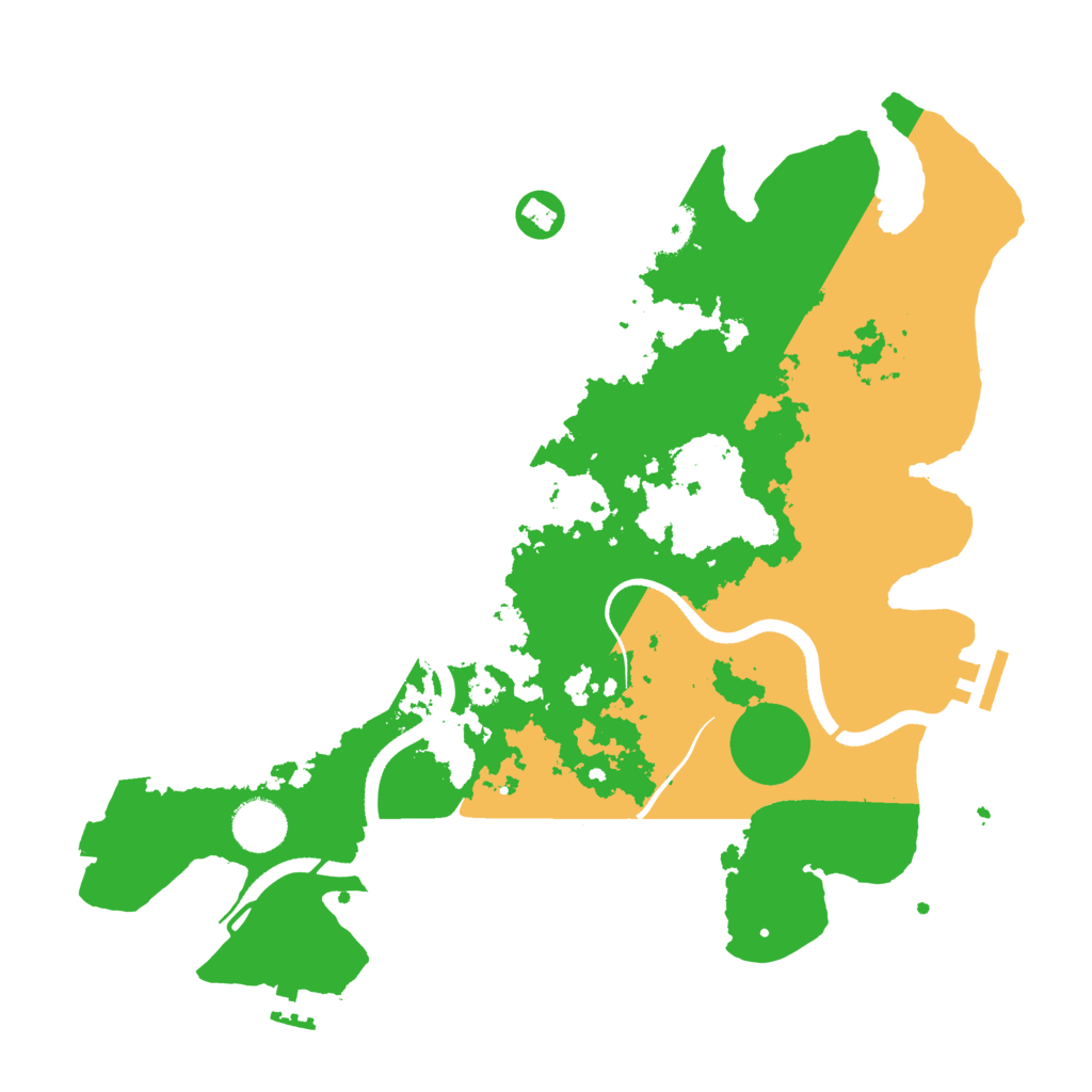 Biome Rust Map: Procedural Map, Size: 3600, Seed: 984202521
