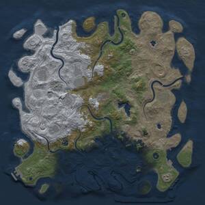 Thumbnail Rust Map: Procedural Map, Size: 4800, Seed: 320948253, 17 Monuments