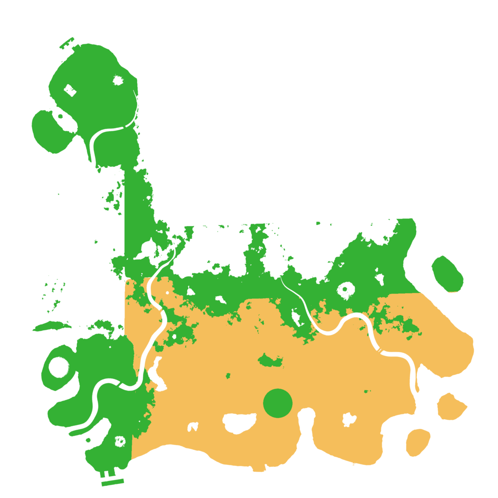 Biome Rust Map: Procedural Map, Size: 4500, Seed: 122477263
