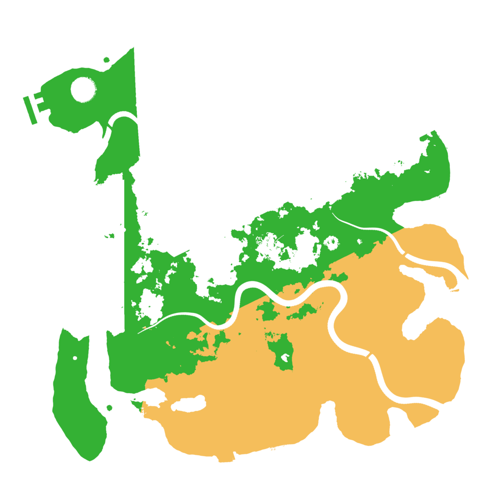 Biome Rust Map: Procedural Map, Size: 3500, Seed: 4884