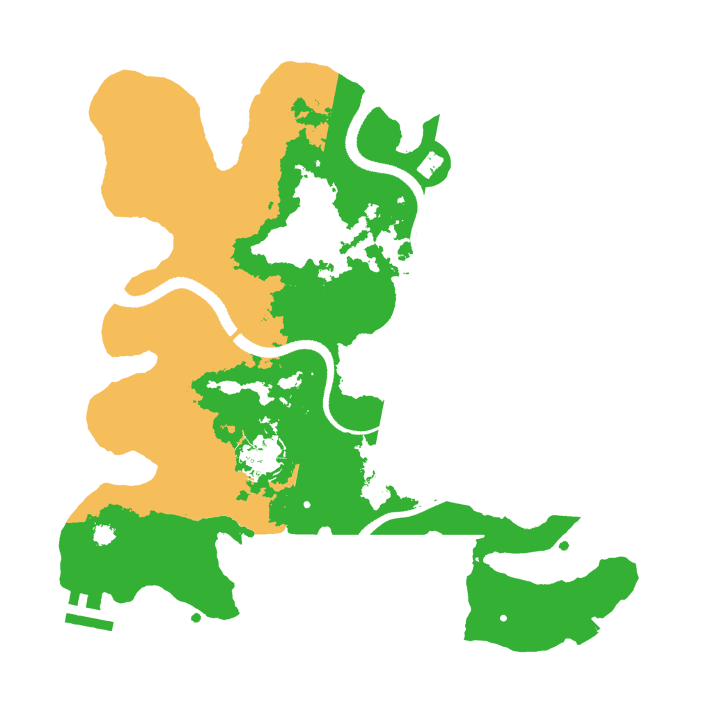 Biome Rust Map: Procedural Map, Size: 3000, Seed: 9000000