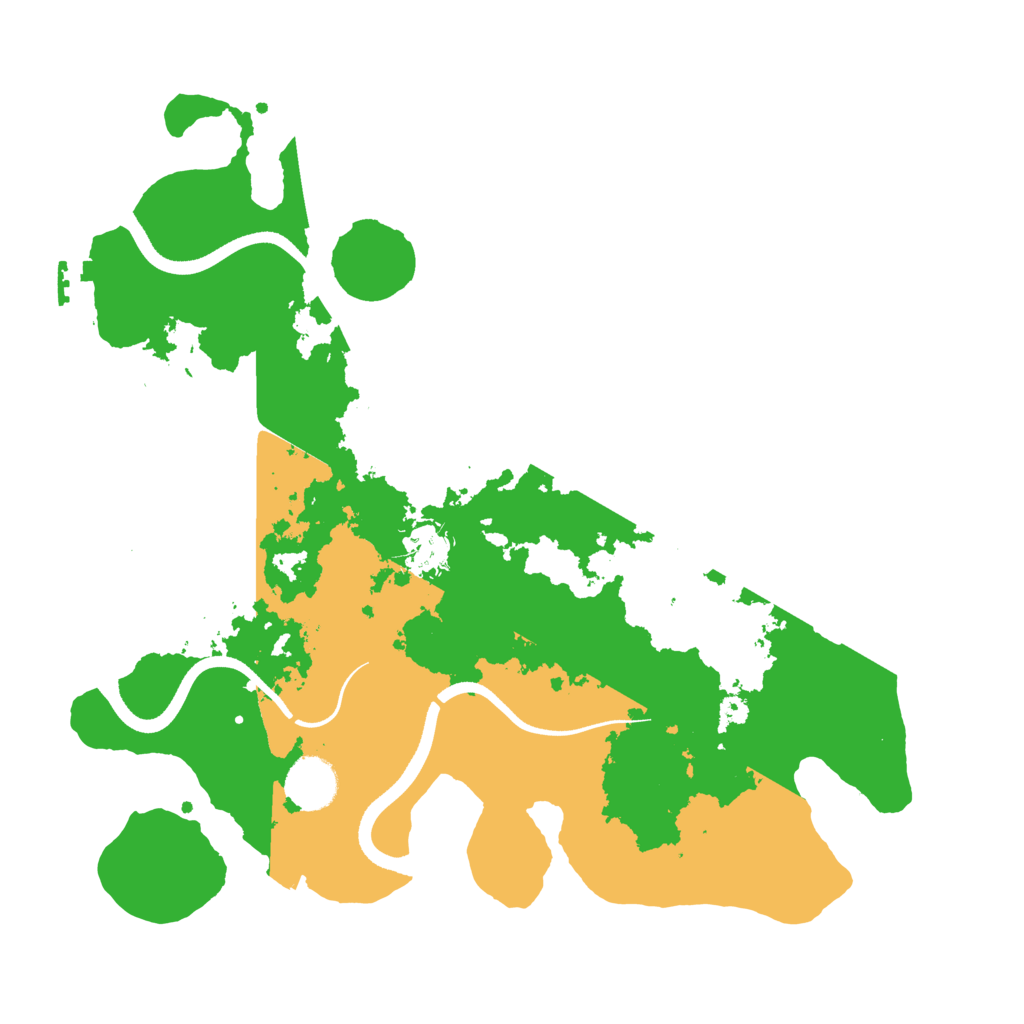 Biome Rust Map: Procedural Map, Size: 3500, Seed: 571321042