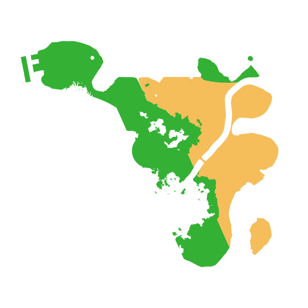 Biome Rust Map: Procedural Map, Size: 2400, Seed: 405731