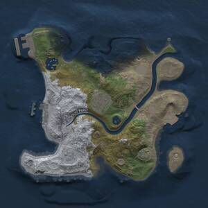 Thumbnail Rust Map: Procedural Map, Size: 2400, Seed: 405731, 7 Monuments