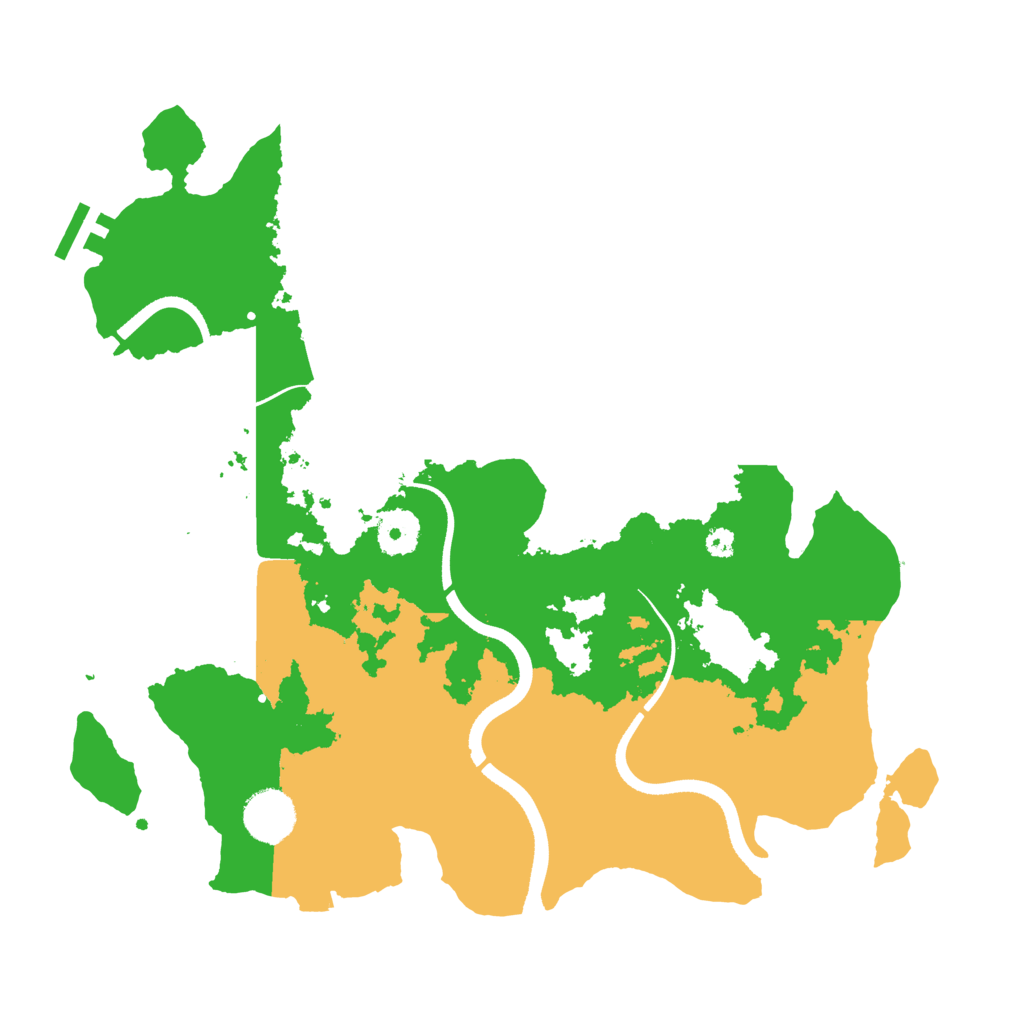 Biome Rust Map: Procedural Map, Size: 3500, Seed: 2046983176