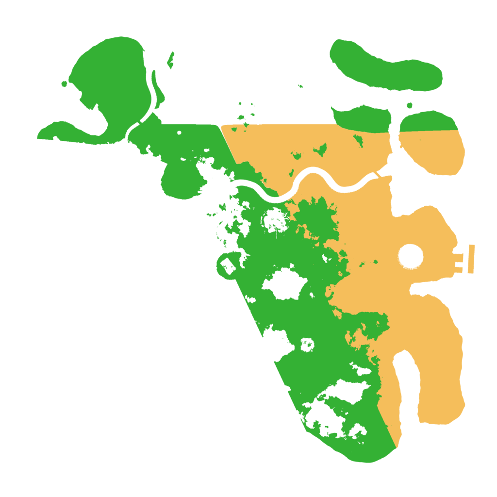 Biome Rust Map: Procedural Map, Size: 3500, Seed: 394753