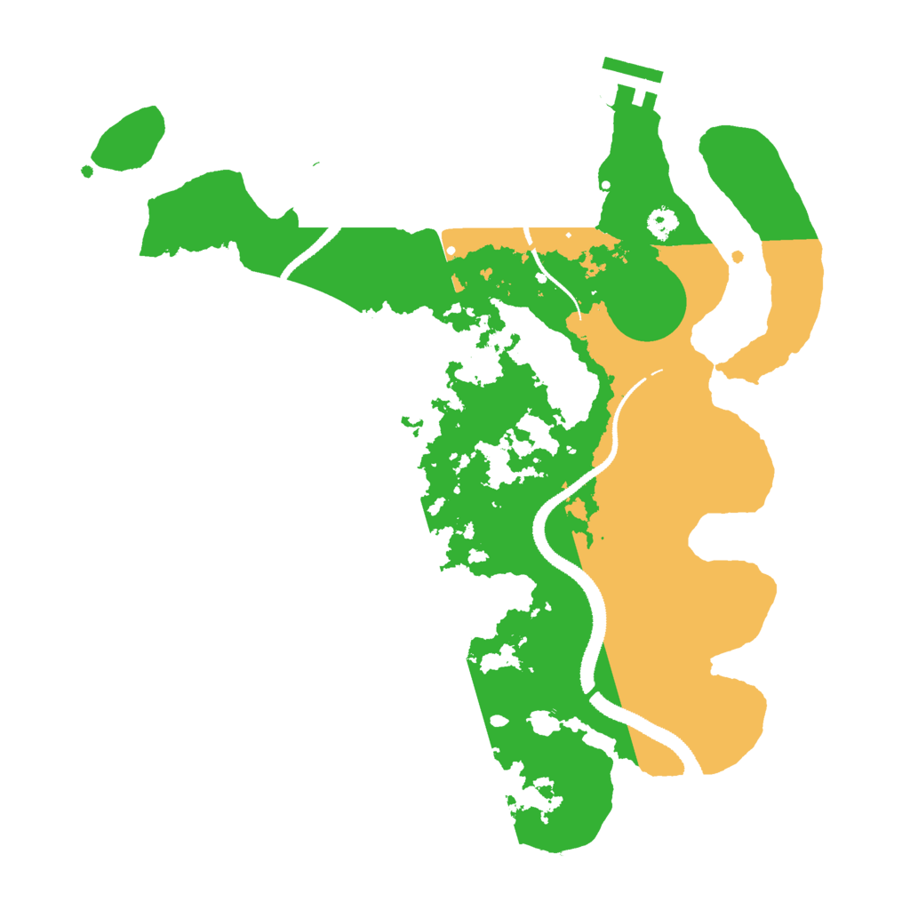 Biome Rust Map: Procedural Map, Size: 3050, Seed: 645507684
