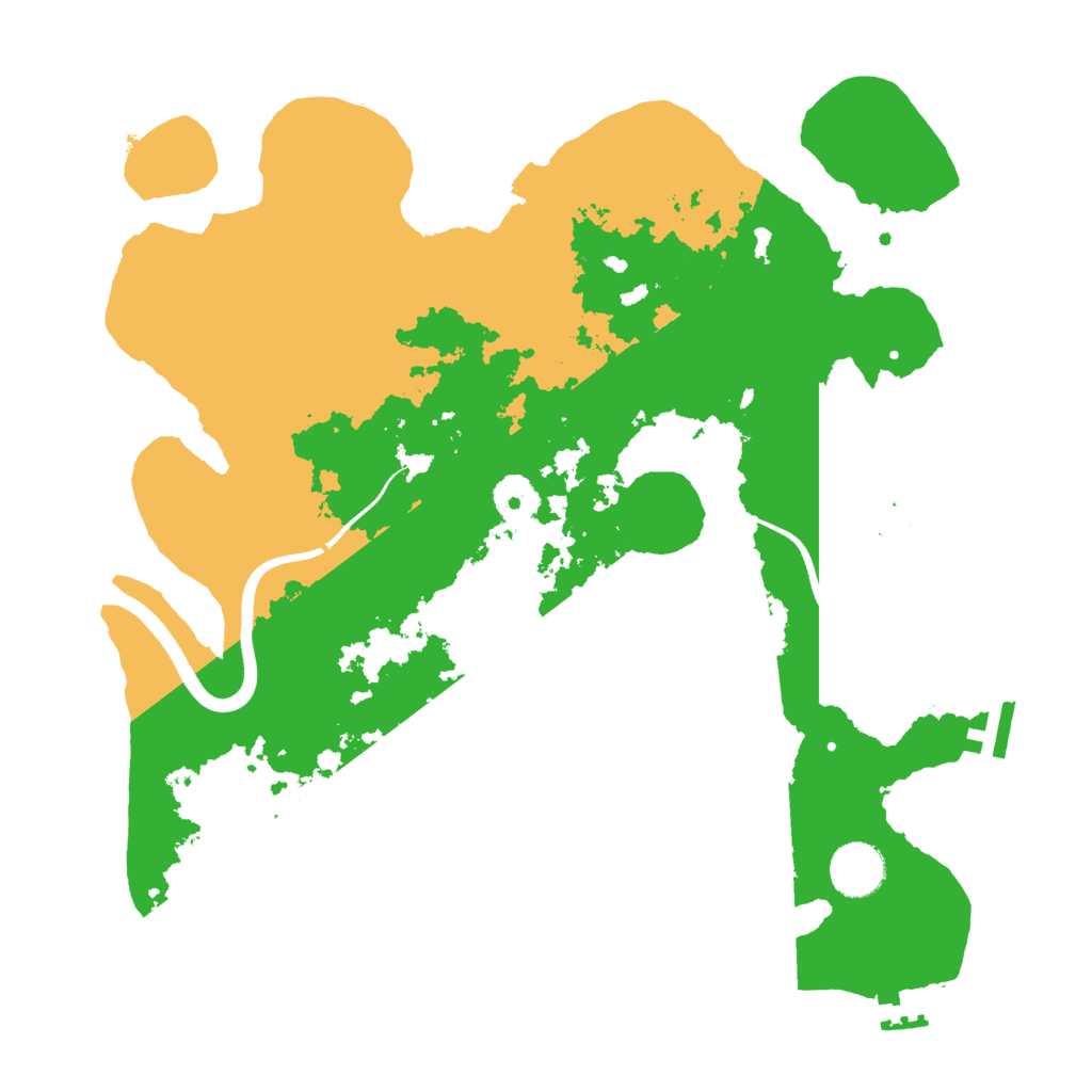 Biome Rust Map: Procedural Map, Size: 3500, Seed: 961416354