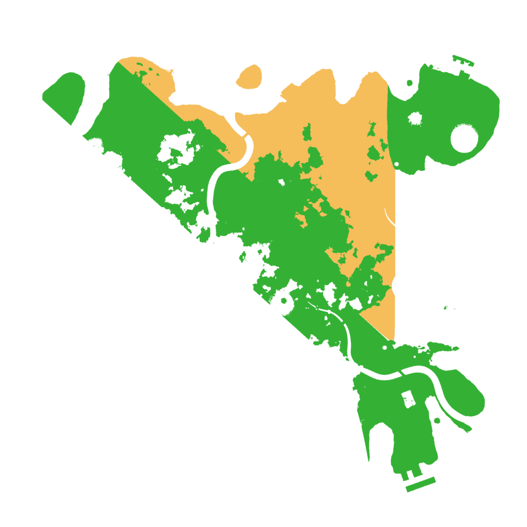 Biome Rust Map: Procedural Map, Size: 3500, Seed: 691960268