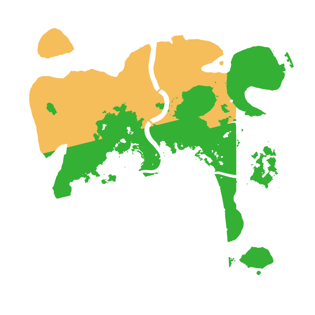 Biome Rust Map: Procedural Map, Size: 3000, Seed: 410804862