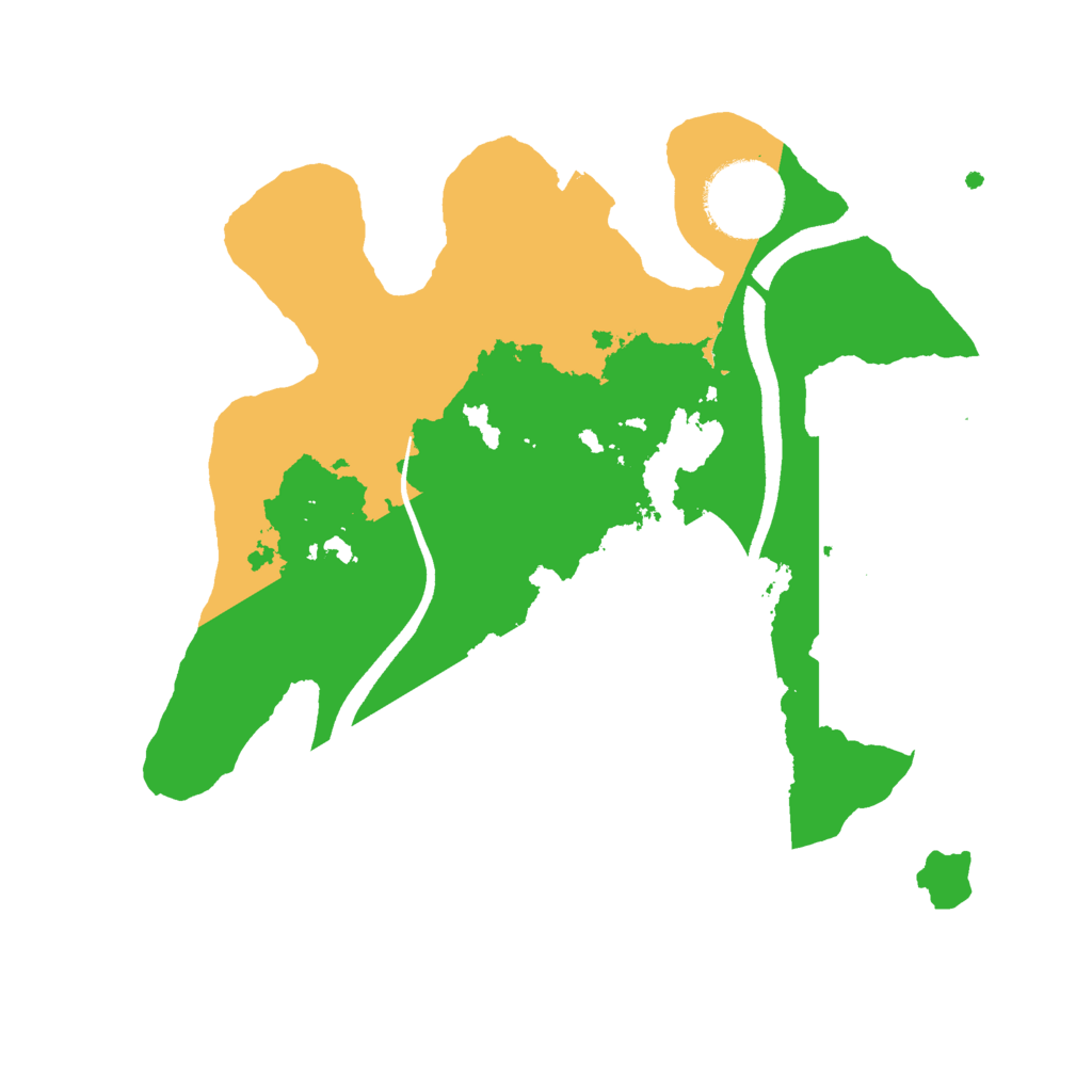 Biome Rust Map: Procedural Map, Size: 2500, Seed: 48131