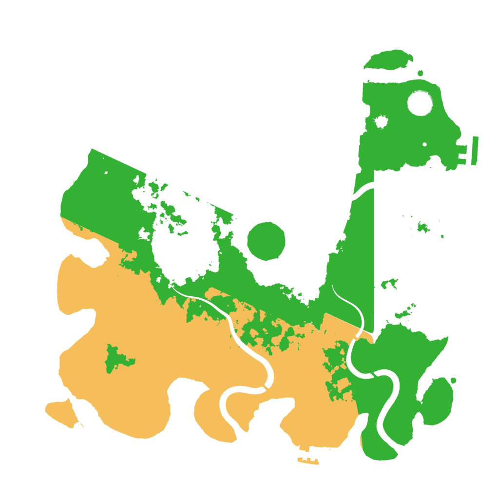 Biome Rust Map: Procedural Map, Size: 3500, Seed: 1747042977